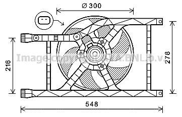 AVA QUALITY COOLING Ventilaator,mootorijahutus FT7593